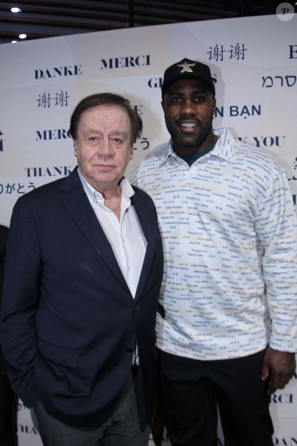 Daniel Lauclair et Teddy Riner - Soirée de remerciement de Teddy Riner à la Maison du judo à Montrouge, le 29 novembre 2024. Devant une centaine d'invités, Le champion olympique (11 fois) et champion olympique (5 fois) a tenu à remercier tous ceux qui l'ont soutenu tout au long de son impressionnante carrière, de son premier entraîneur en club jusqu’à sa femme et sa mère, en passant par sa psychologue de l’INSEP. Une vente aux enchères au profit de l'association de Teddy Riner a conclu la soirée. 
© Philippe Baldini / Bestimage
