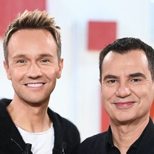 Exclusif - Cyril Féraud et Laurent Luyat - Enregistrement de l'émission "Vivement dimanche" au studio Rive Gauche, présentée par M. Drucker le 19 novembre 2025, avec une diffusion sur France 3 le 28/12/2025. © Guillaume Gaffiot / Bestimage