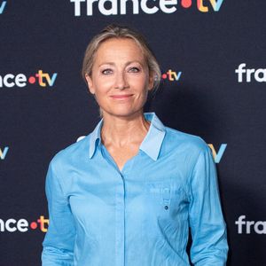 Anne-Sophie Lapix assiste a la Conference de Presse de rentree de France Televisions a Paris, France le 11 Juillet 2023. Photo par Aurore Marechal/ABACAPRESS.COM