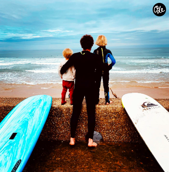 Photo partagée sur Instagram de Jérémie Poppe avec ses fils le 15 mai 2021.