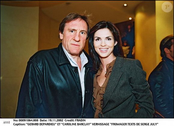 Gérard Depardieu et Caroline Barclay