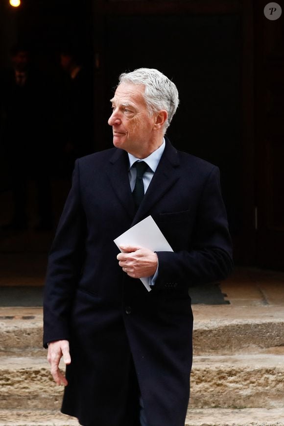 Exclusif - Hervé Gaymard Obsèques d'Alain Pompidou en l'église Saint-Louis-en-l'Île à Paris, le 18 décembre 2024. 
© Christophe Clovis / Bestimage