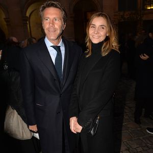 Le prince Emmanuel-Philibert de Savoie et Clotilde Courau lors de la cérémonie d'installation de F.Mitterrand à l'académie des Beaux-Arts à Paris, France, le 6 février 2020. © Veeren/Bestimage