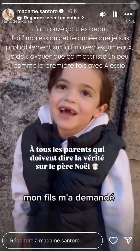 « J'ai l'impression cette année que je suis probablement sur la fin avec les jumeaux. Je dois avouer que ça m'attriste un peu, comme la première fois avec Alessio », a-t-elle confié...

Instagram @madame.santoro