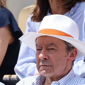 Michel Denisot dans les tribunes lors des Internationaux de France Roland Garros 2023 le 07 juin 2023 à Paris, France. Photo by Nasser Berzane/ABACAPRESS.COM