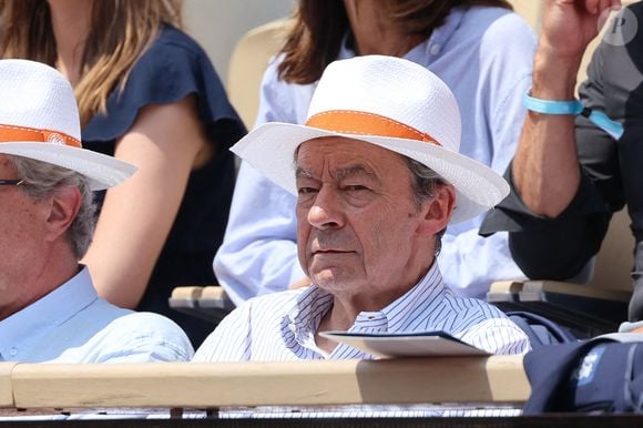 Michel Denisot dans les tribunes lors des Internationaux de France Roland Garros 2023 le 07 juin 2023 à Paris, France. Photo by Nasser Berzane/ABACAPRESS.COM