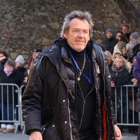 Jean-Luc Reichmann - Arrivées aux obsèques de Brigitte Bardot en l'église Paroissiale Notre-Dame-de-l'Assomption de Saint-Tropez, France, le 7 janvier 2026.  © Jacovides-Moreau/Bestimage