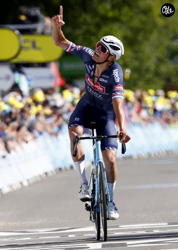 Mathieu Van der Poel sur le Tour de France, à Mur de Bretagne, le 27 juin 2021. © Photonews / Panoramic / Bestimage