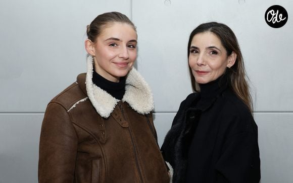 Exclusif - La princesse Clotilde Courau de Savoie et sa fille Vittoria de Savoie - Vernissage de l'exposition "Liaisons dangereuses & Métamorphoses" du créateur Elie Top à l'occasion de ses 10 ans de création chez Christie's à Paris le 27 janvier 2025. © Denis Guignebourg/BestImage