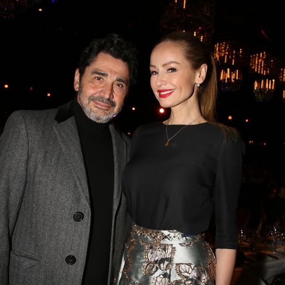 Exclusif - Adriana Karembeu et son mari André Ohanian - Le jury et les invités posent et déjeunent juste avant le début du défilé de la 15ème édition de "Top Model Belgium" au Lido à Paris, le 3 février 2019.
© Philippe Doignon / Denis Guignebourg / Bestimage