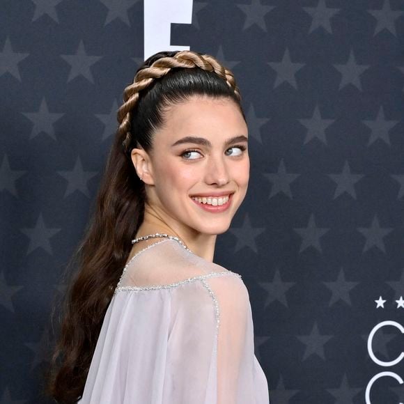 Margaret Qualley assiste à la 30e édition des Critics' Choice Awards au Barker Hanger à Santa Monica, Californie, le vendredi 7 février 2025. Photo by Jim Ruymen/UPI/ABACAPRESS.COM