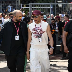 Kylian Mbappé lors du Grand Prix de Formule 1 (F1) Tag Heuer de Monaco le 25 mai 2025. © Lionel Urman/Bestimage