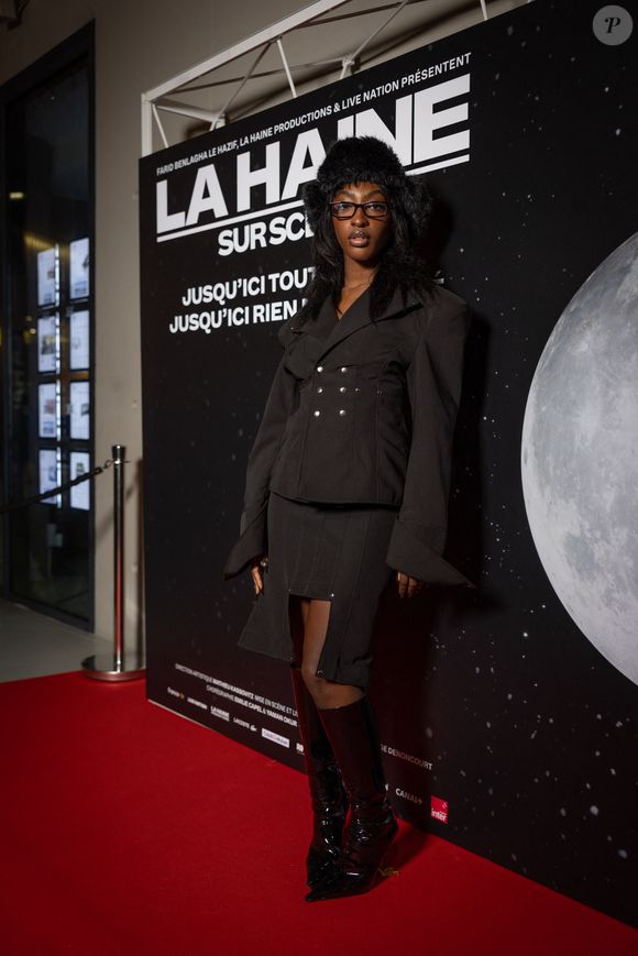 Ebony - Générale de la comédie musicale "La Haine - Jusqu'ici rien n'a changé" à la Seine Musicale à Boulogne-Billancourt, le 7 novembre 2025. © Julien Sarkissian / Bestimage