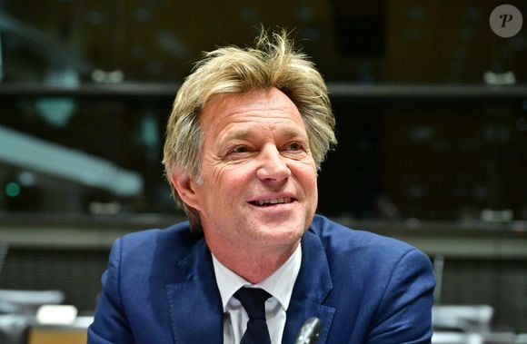 Audition de Laurent Delahousse, journaliste et présentateur de télévision, par la commission d'enquête "Audiovisuel public" à l'Assemblée Nationale à Paris, France, le 2 février 2026. © Christian Liewig/Bestimage