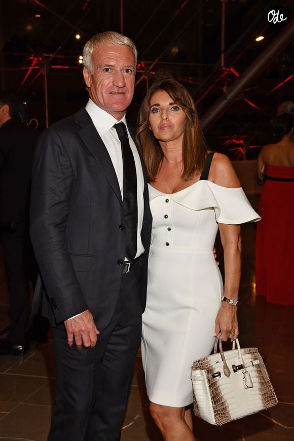 Didier Deschamps, sélectionneur et ancien joueur de l'équipe de France de football, et sa femme Claude, durant la soirée des Sportel Awards 2018 au Grimaldi Forum à Monaco le 23 octobre 2018. © Bruno Bebert/Bestimage