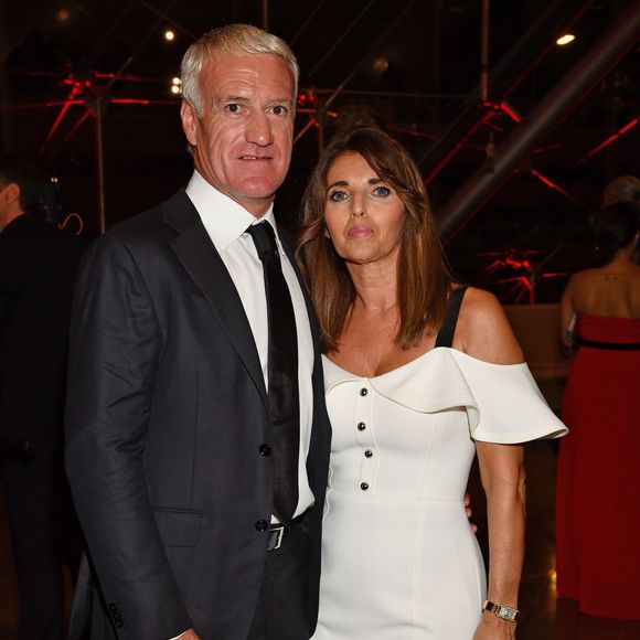 Didier Deschamps, sélectionneur et ancien joueur de l'équipe de France de football, et sa femme Claude, durant la soirée des Sportel Awards 2018 au Grimaldi Forum à Monaco le 23 octobre 2018. © Bruno Bebert/Bestimage