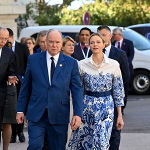 Le prince Albert II de Monaco et la princesse Charlene de Monaco ont ouvert la 17eme édition du Monaco Blue Initiative, (MBI), au Musée Océanographique de Monaco, le 27 mai 2026.© Bruno Bebert/Bestimage