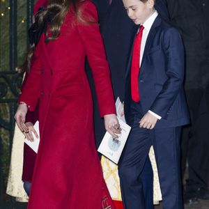 Catherine (Kate) Middleton, princesse de Galles, Le prince Louis de Galles - La famille royale d'Angleterre assiste à la messe "Together At Christmas Carol" à l'abbaye de Westminster à Londres, Royaume-Uni le 6 Décembre, 2024