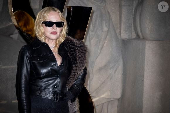 Madonna - Photocall du Défilé de mode Saint Laurent Collection Printemps-Été 2026 dans le cadre de la Fashion Week de Paris, France, le 29 septembre 2025.
 
© Olivier Borde / Bestimage