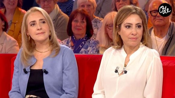 Exclusif - Louma Salamé et Léa Salamé lors de l'enregistrement de l'émission Vivement dimanche au studio Rive gauche, présentée par M.Drucker, diffusée sur France 3 le 21 juin 2026, à Paris, France, le 20 mai 2026. © Guillaume Gaffiot/Bestimage