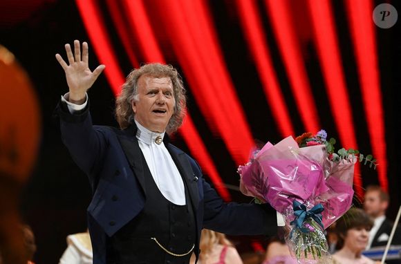 André Rieu en concert à l'AO Arena de Manchester le 12 mai 2023.