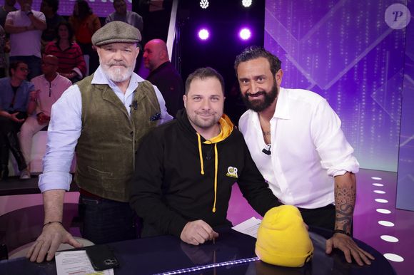 Exclusif - Philippe Etchebest, Christophe Ubeda, Cyril Hanouna sur le plateau de l'émission "Tout Beau, Tout N9uf - TBT9" présentée par C.Hanouna, et diffusée en direct sur W9, Paris, France, le 13 janvier 2026. © Jack Tribeca / Bestimage