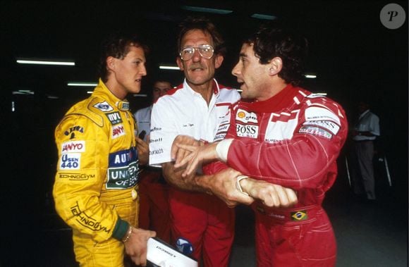 Michael SCHUMACHER / Ayrton SENNA - 15.07.1992 - Grand Prix Hockenheim - Allemagne Photo by Hoch Zwei / Icon Sport/ABACAPRESS.COM