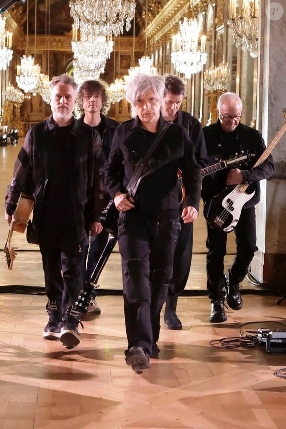Exclusif - Nicola Sirkis et son groupe Indochine - Backstage de l'enregistrement de l'émission "Le Grand Echiquier, le printemps à Versailles", présentée par C.Chazal et diffusée le 31 mars 2023 sur France 2. © Jack Tribeca / Bestimage