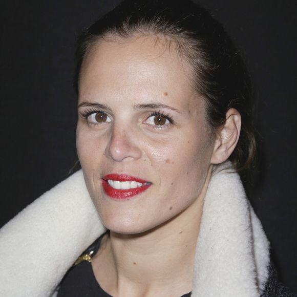 Laure Manaudou au premier rang du défilé de la collection Prêt-à-porter Automne-Hiver 2014/2015 de Guy Laroche qui s'est tenu au Grand Palais à Paris, France, le 26 février 2014. Photo par Jerome Domine/ABACAPRESS.COM