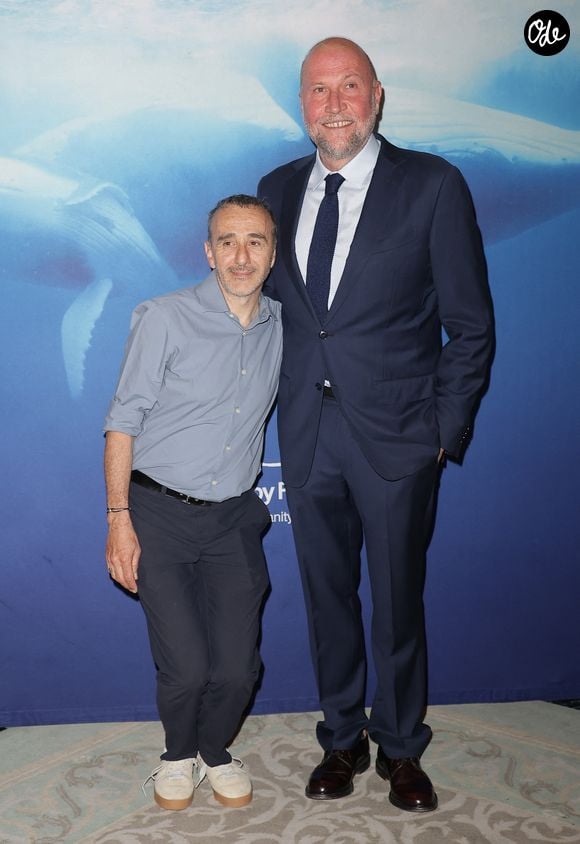 Elie Semoun et François Damiens - Photocall du Gala de charité pour l'Océan de la Maud Fontenoy Foundation dédiée à l’éducation à l’environnement et à la sauvegarde de nos mers et océans à l'Hôtel Meurice à Paris le 16 juin 2026. © Coadic Guirec/Bestimage