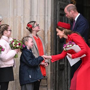 Le prince William, prince de Galles, et Catherine (Kate) Middleton, princesse de Galles - La famille royale britannique célèbre le 76ème Commonwealth Day à l'abbaye de Westminster à Londres, le 10 mars 2025.