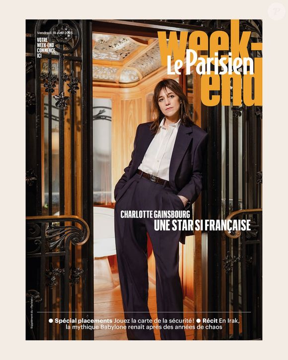 Une drôle de confidence faite par Charlotte Gainsbourg au "Parisien week-end"

Charlotte Gainsbourg en couverture du "Parisien week-end", numéro du 18 avril 2025.