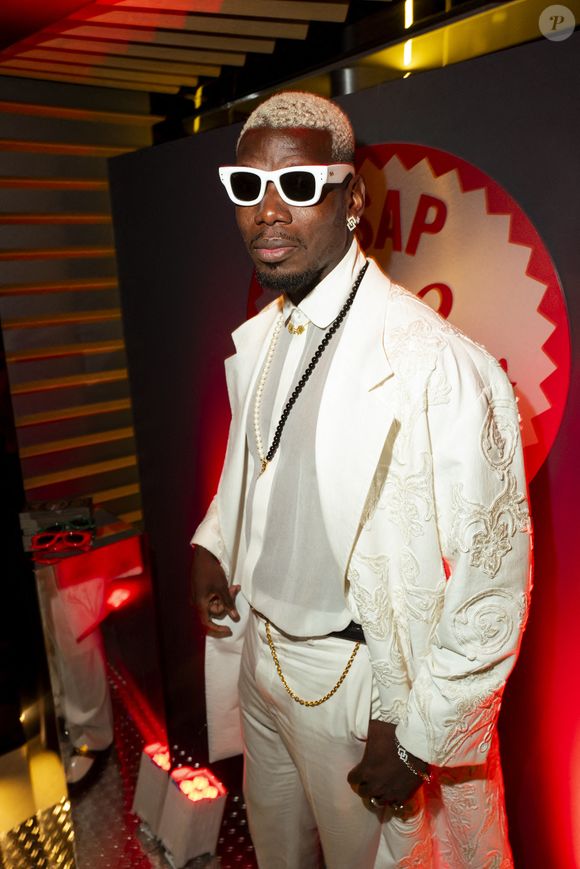 Paul Pogba à la soirée Ray-Ban x A$AP Rocky lors du 78ème Festival de Cannes à l'aéroport de Mandelieu à Cannes, France, le 19 mai 2025. Photo by SGP/SPUS/ABACAPRESS.COM