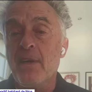 Gérard Holtz témoigne sur l'antenne de BFMTV le mercredi 19 mars 2025 suite au séisme qui a touché la ville de Nice la veille.
Crédit : BFMTV