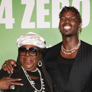 Yeo Pogba et son fils Paul Pogba - Avant-première du film "4 Zéros" au cinéma Pathé Palace à Paris le 15 octobre 2024. © Coadic Guirec/Bestimage