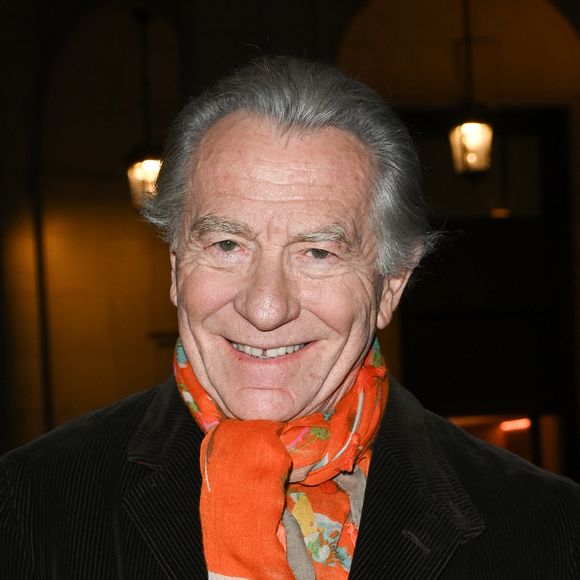 Exclusif - William Leymergie - Cérémonie de remise du prix Raymond Devos au théâtre Edouard VII à Paris cadre de la 28ème édition de la semaine de la Langue Française et de la Francophonie le 20 mars 2023. Le théâtre a rendu hommage à R. Devos avec le spectacle "Il a de la côte Devos!" mis en scène par D. Benoin.
A. Lutz et M. Robin héritiers de l'artiste, salués pour leur maitrise de la langue et leur manière de jouer, ont reçus leurs prix. © Coadic Guirec - Cyril Bruneau / Bestimage