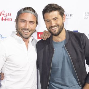 Exclusif - Ghislain Gerin et son mari Christophe Beaugrand - Festival des Livres et des Artistes organisé par l'association "Lecture pour Tous" engagée dans la lutte contre l'illettrisme au Mail Branly à Paris le2 juillet 2022.
© Pierre Perusseau/ Jack Tribeca / Bestimage