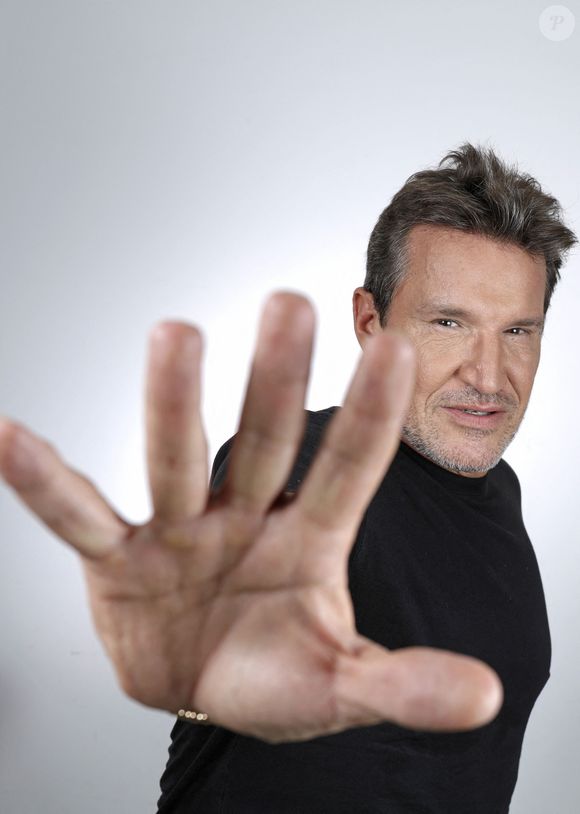 Exclusif - Benjamin Castaldi lors de l'enregistrement de l'émission "Chez Jordan de Luxe" à Paris, le 26 septembre 2023. 
© Cédric Perrin / Bestimage