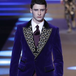 Noé Elmaleh (fils de G.Elmaleh) - Défilé Dolce & Gabbana lors de la Fashion Week à Milan, Italie, le 14 janvier 2018.