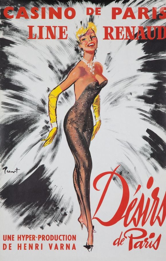 Mais lorsqu'elle vivait à Las Vegas, elle a eu une liaison

Affiche de Prenot : Casino de Paris / Line Renaud / Desirs de paris. Photo by Prenot/ZUMA Press Wire/ABACAPRESS.COM