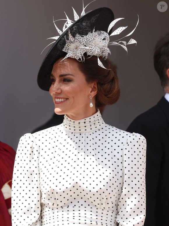 Catherine (Kate) Middleton, princesse de Galles - La famille royale britannique assiste au service annuel de l'ordre de la jarretière à la chapelle St George du château de Windsor, Berkshire, Royaume Uni, le 19 juin 2023. Crédit photo : Mirrorpix / Bestimage