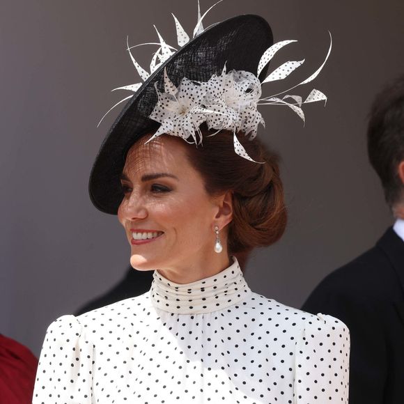 Catherine (Kate) Middleton, princesse de Galles - La famille royale britannique assiste au service annuel de l'ordre de la jarretière à la chapelle St George du château de Windsor, Berkshire, Royaume Uni, le 19 juin 2023. Crédit photo : Mirrorpix / Bestimage