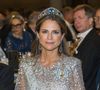 La famille royale suédoise à fait sensation à la cérémonie du Prix Nobel 2025

Princesse Madeleine (La princesse Madeleine de Suède), Le banquet du prix Nobel 2025 à l'hôtel de ville de Stockholm, en Suède.

Photo : Dana Press / Bestimage