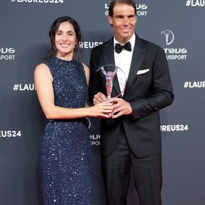 Rafael Nadal, Xisca Perrello au World Sports Awards 2024 ceremony. Madrid le 22 avril 2024. Photo par AGENCE / BESTIMAGE