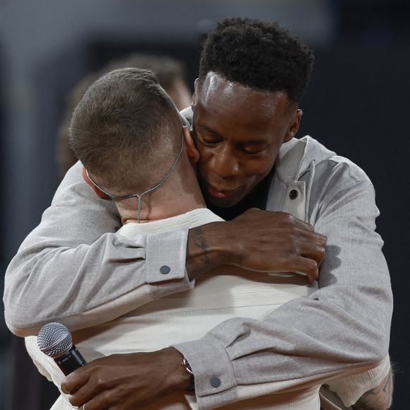 Matt POKARA et Gael MONFILS - Soirée "Gael & Friends" à Roland Garros sur le court Phlippe Chatrier à Paris le 21 mai 2026.