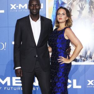 Omar Sy et sa femme Hélène - People à la première du film "Days of Future Past" au centre Jacob Javits à New York. Le 10 mai 2014. © FAMEFLYNET / BESTIMAGE