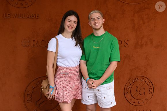 Elsa Bois et Michou lors des Internationaux de France 2023 à Roland Garros le 10 juin 2023 à Paris, France. Photo by Laurent Zabulon/ABACAPRESS.COM
