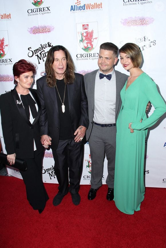 BEVERLY HILLS, CA - 13 SEPTEMBRE : Ozzy Osbourne, Sharon Osbourne, Jack Osbourne, Lisa Stelly au spectacle d'été de la Fondation Brent Shapiro sous les étoiles 2014 à Beverly Hills, CA le 13 septembre 2014. Photo Press Service / BESTIMAGE