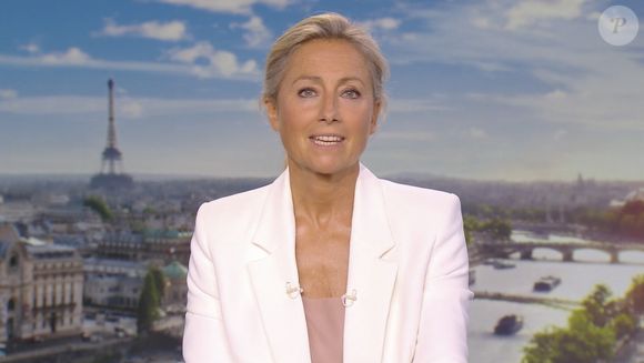 Dernier J.T de Anne-Sophie Lapix sur France 2 le 26 Avril 2025.
© Capture d'ecran France TV via Bestimage