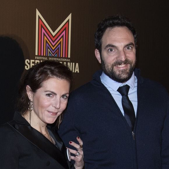 Anne-Elisabeth Blateau et David Mora - Photocall du dîner de Gala du Festival Series Mania au Musée des Arts Forains à Paris le 2 décembre 2019. © Pierre Perusseau - Rachid Bellak / Bestimage